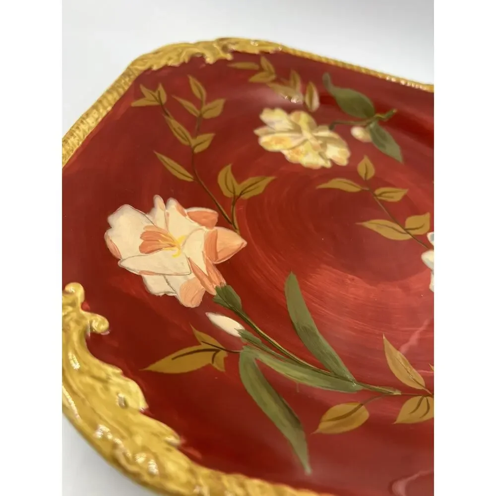 Raymond Waites Crimson Garden‎ by Certified Int Dinner Plate Red Replacement